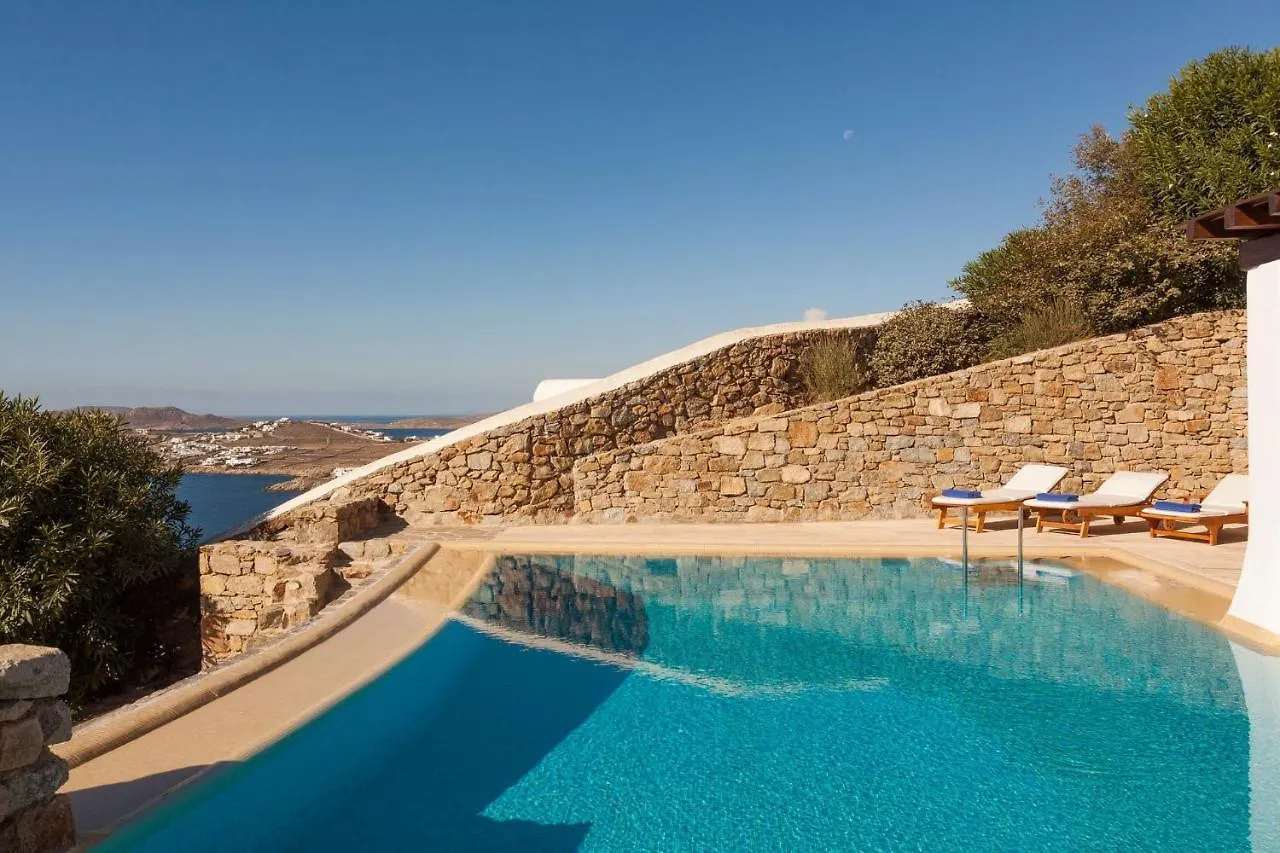 Excellent Mykonos Villa Villa Apollo 3 Bedrooms Stunning Sea Views Psarrou Mykonos Town